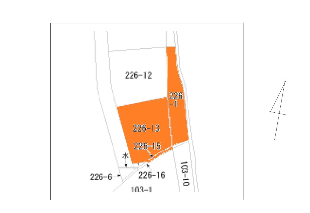 富山市本郷町の土地図面