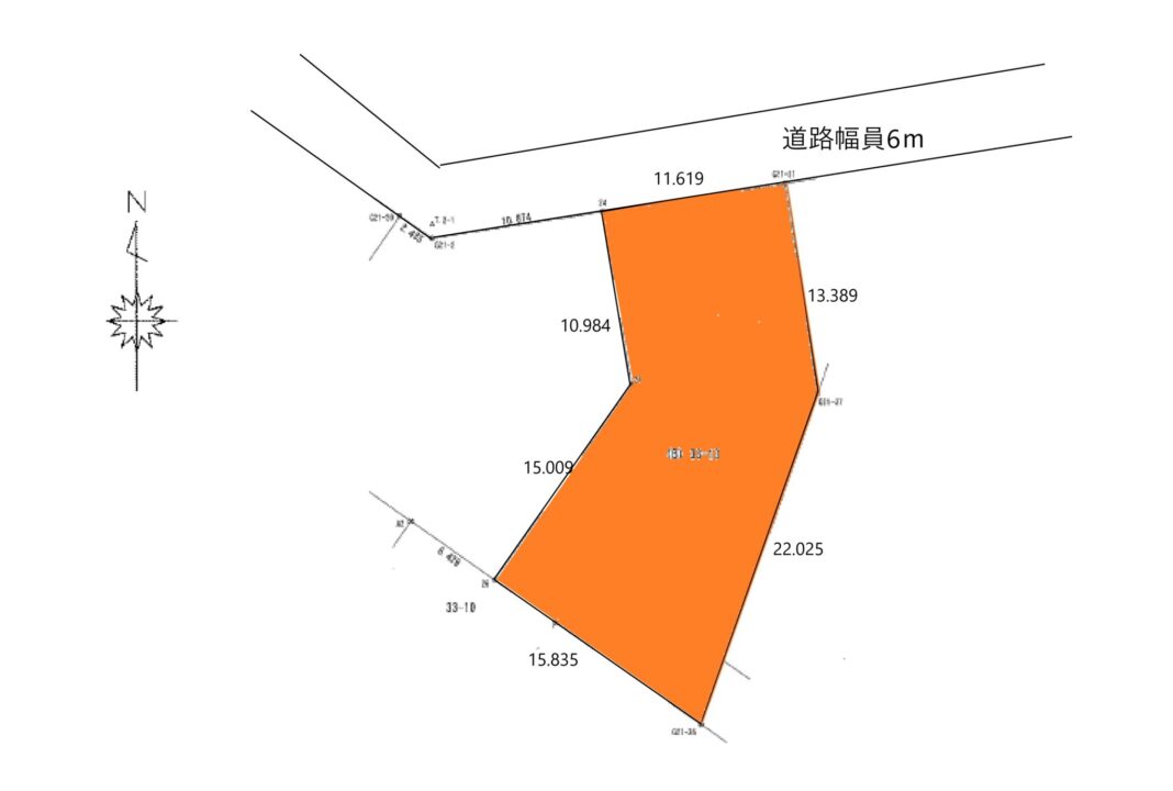 滑川市柳原の土地図面