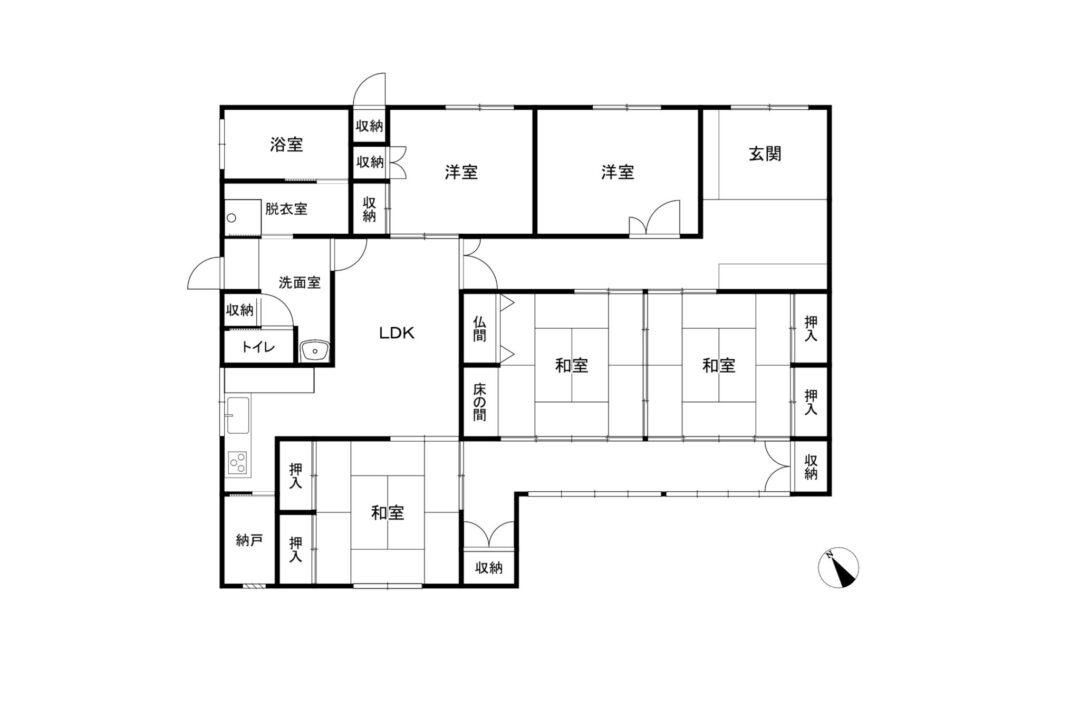 下新川郡入善町東狐中古住宅図面