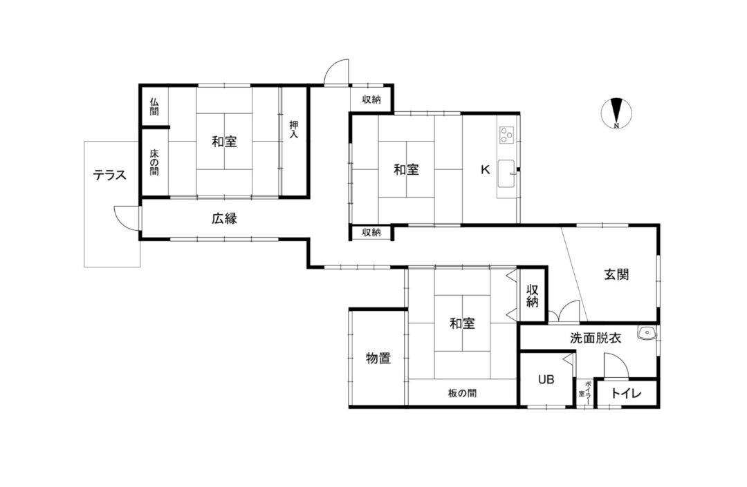 富山市水橋舘町中古住宅図面