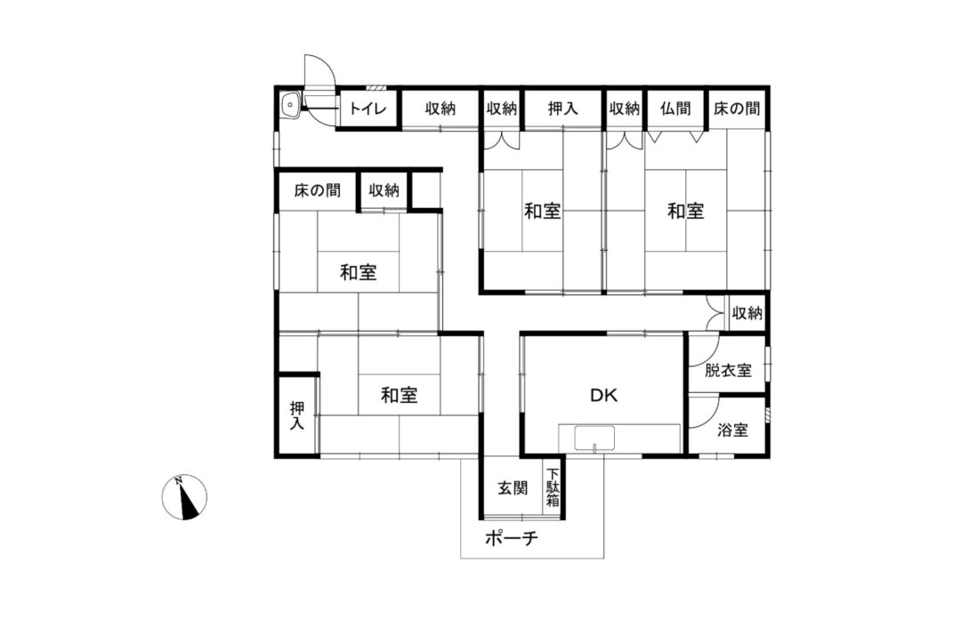 魚津市島尻中古住宅図面