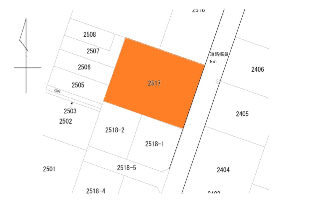 魚津市本新町　土地図面