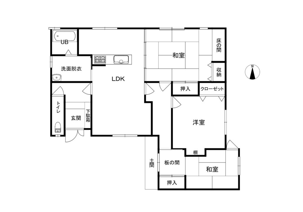 富山市新庄町２丁目中古住宅図面