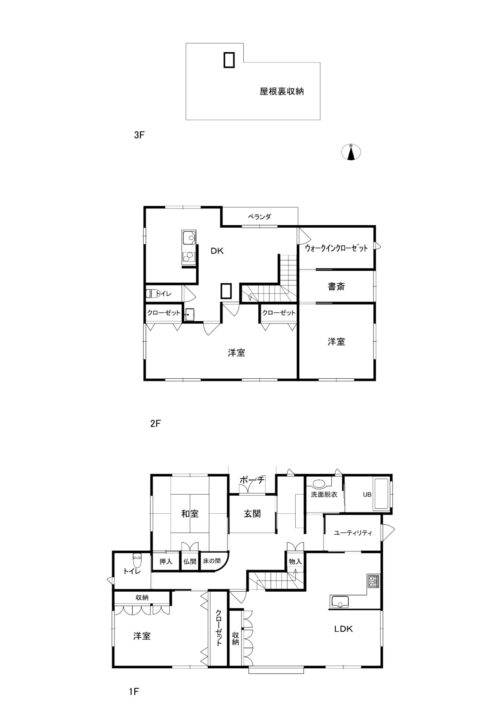 滑川市堀江中古住宅図面