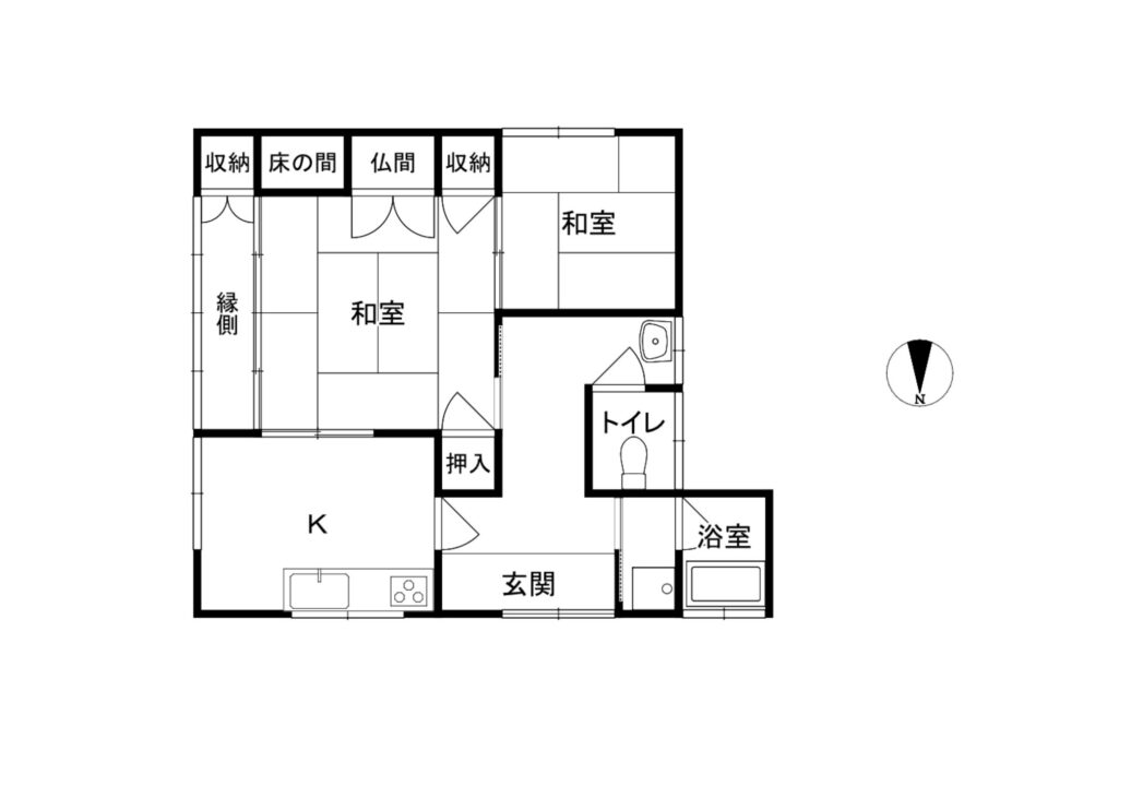下新川郡入善町舟見中古住宅図面