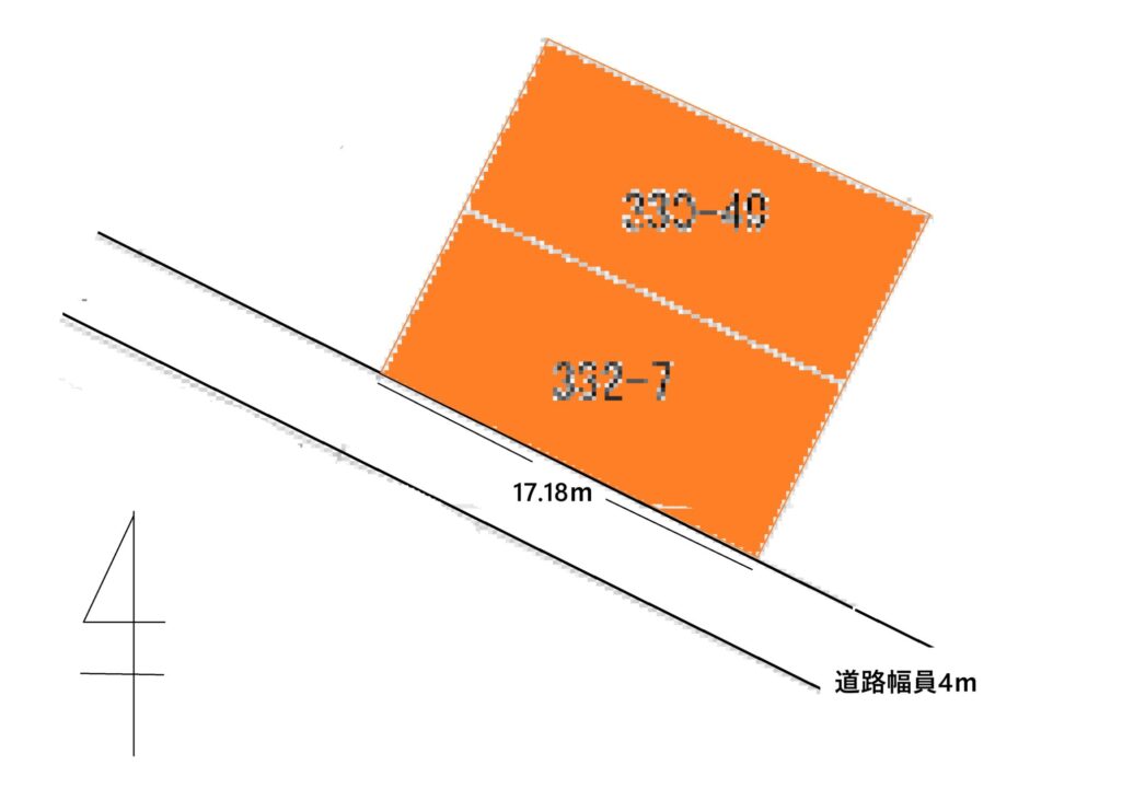 富山市粟島町　売土地図面