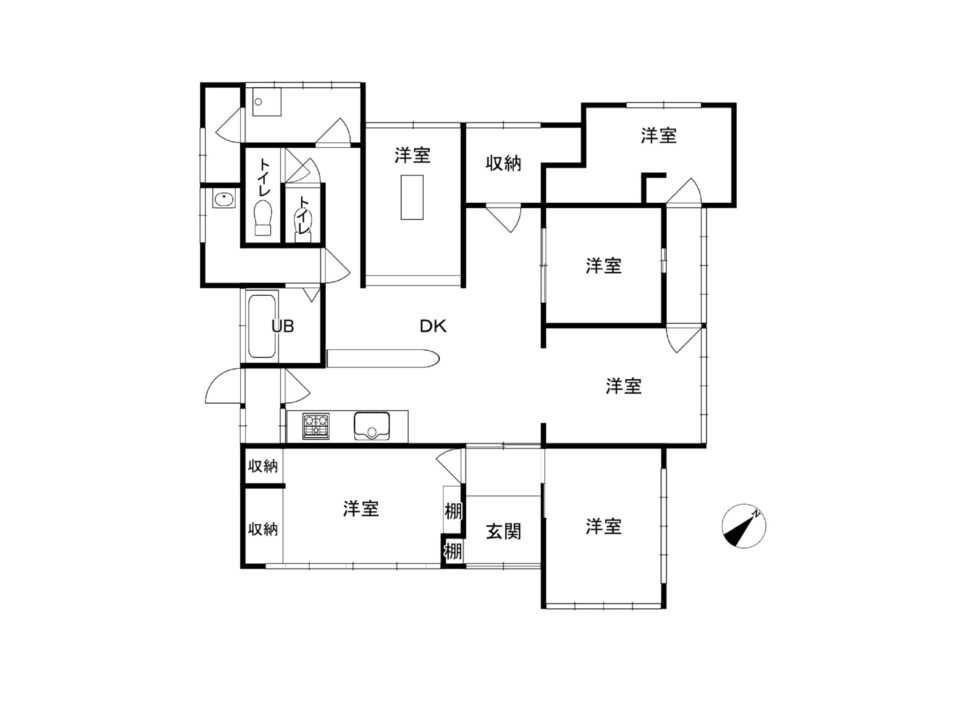 魚津市平伝寺中古住宅図面